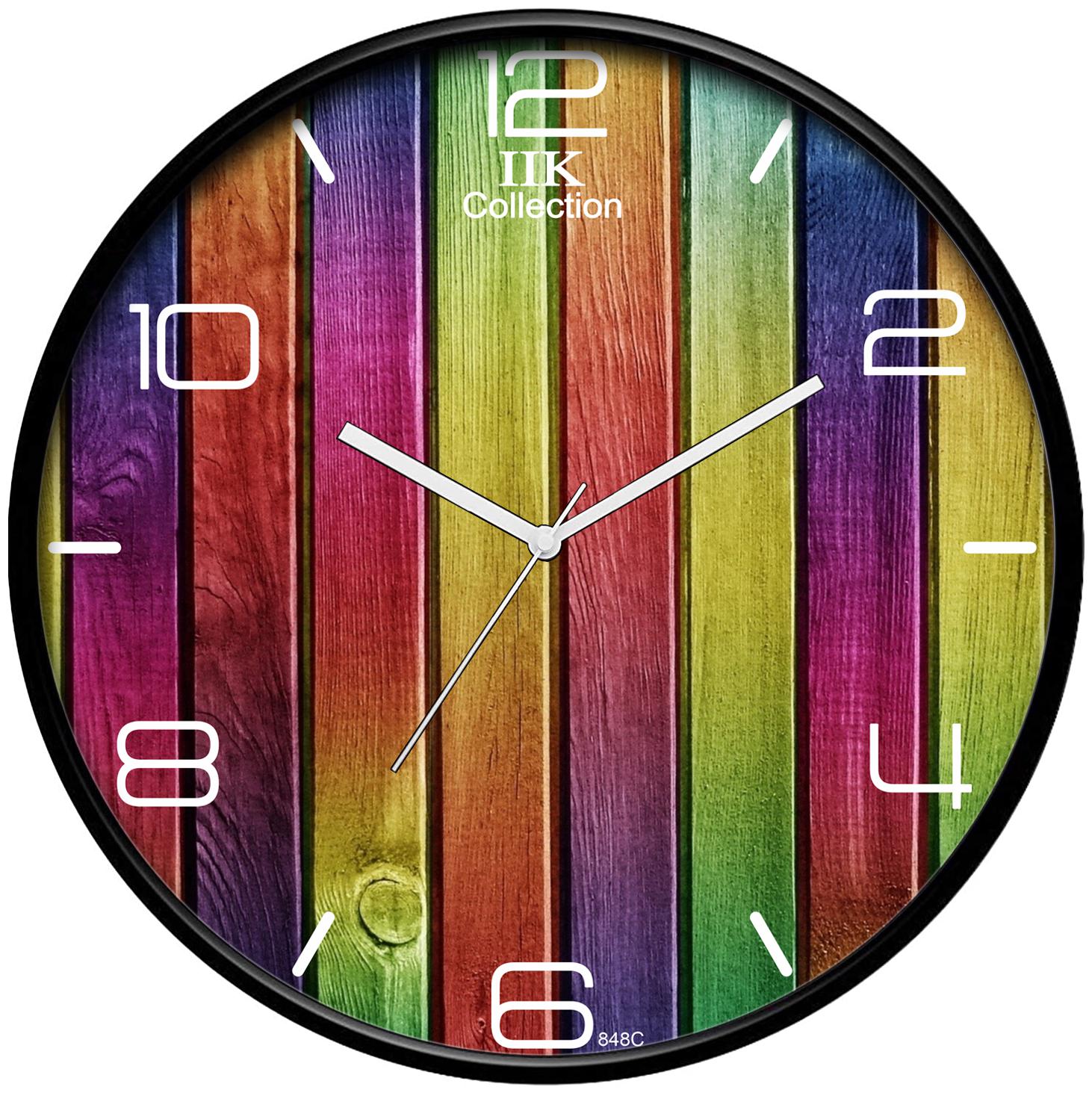 

Iik Collection Plastic Analog Wall clock ( Set of 1 )