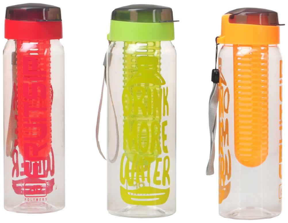 

Imago Plastic Assorted Water Bottle ( 700 ml Set of 3 )