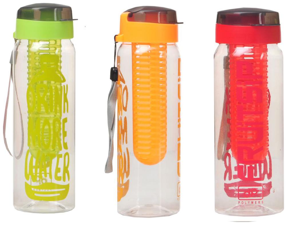

Imago Plastic Assorted Water Bottle ( 700 ml Set of 3 )