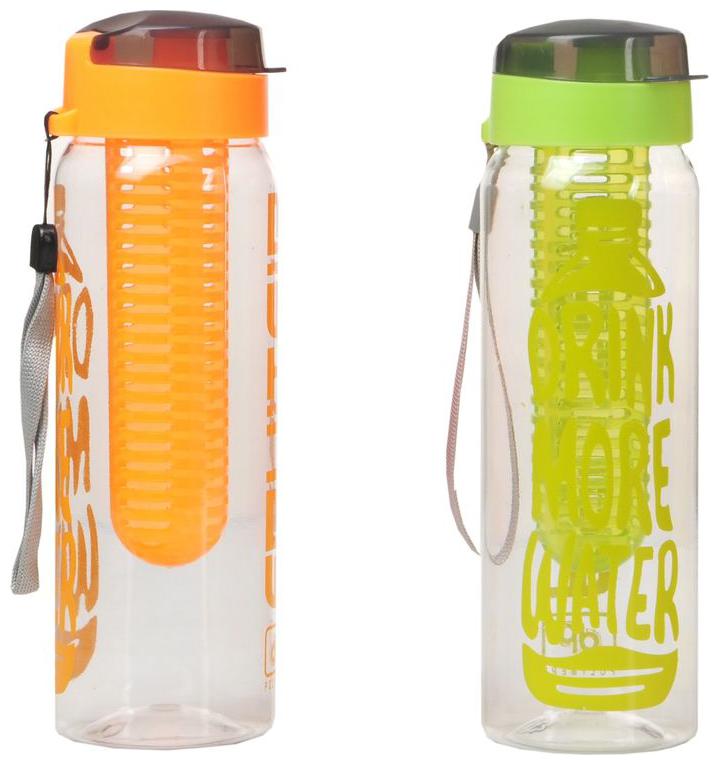 

Imago Plastic Assorted Water Bottle ( 700 ml Set of 2 )