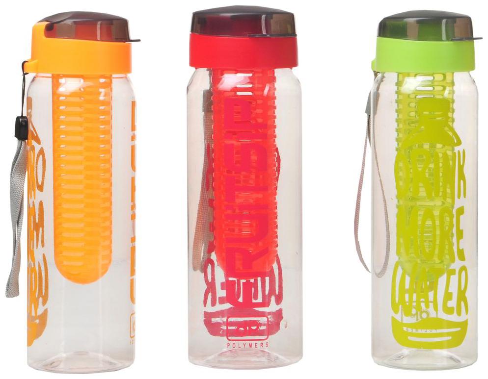 

Imago Plastic Assorted Water Bottle ( 700 ml Set of 3 )