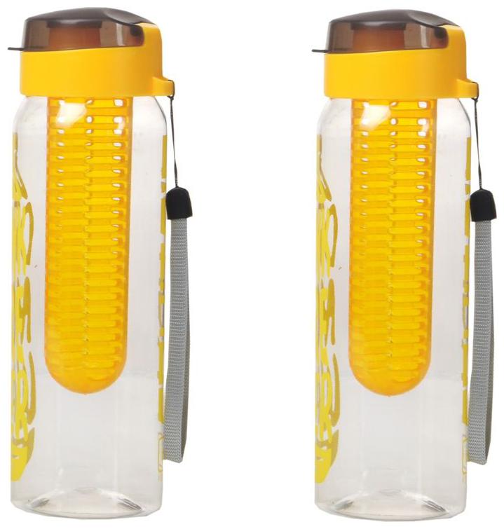

Imago Plastic Assorted Water Bottle ( 700 ml Set of 2 )