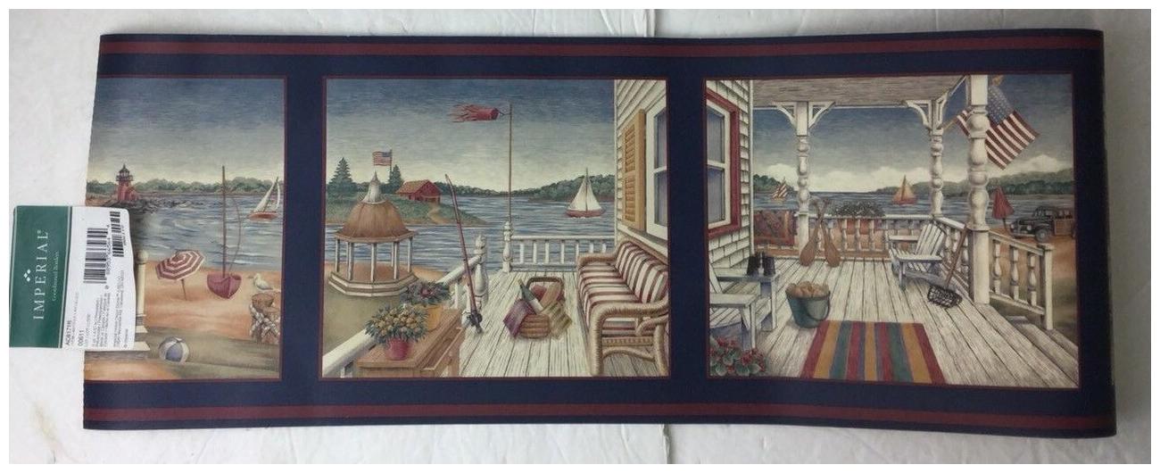 

Imperial Beach Setting Wallpaper Border 5yd