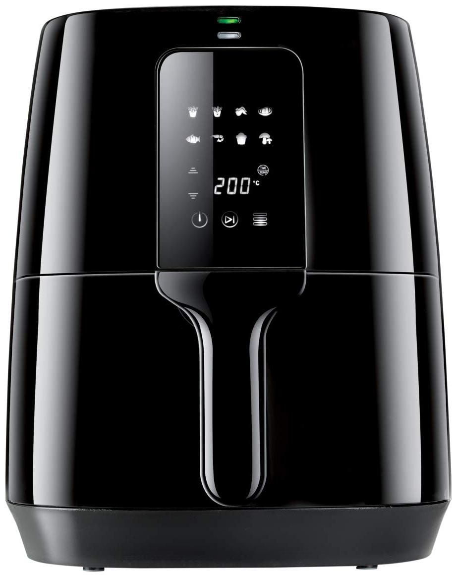 INALSA Air Fryer Price Digital Nutri Fry-1400W 4L,Smart AirCrisp Technology| 8-Preset, Touch Control & Digital Display| Variable Temp& Timer Control,(Black)