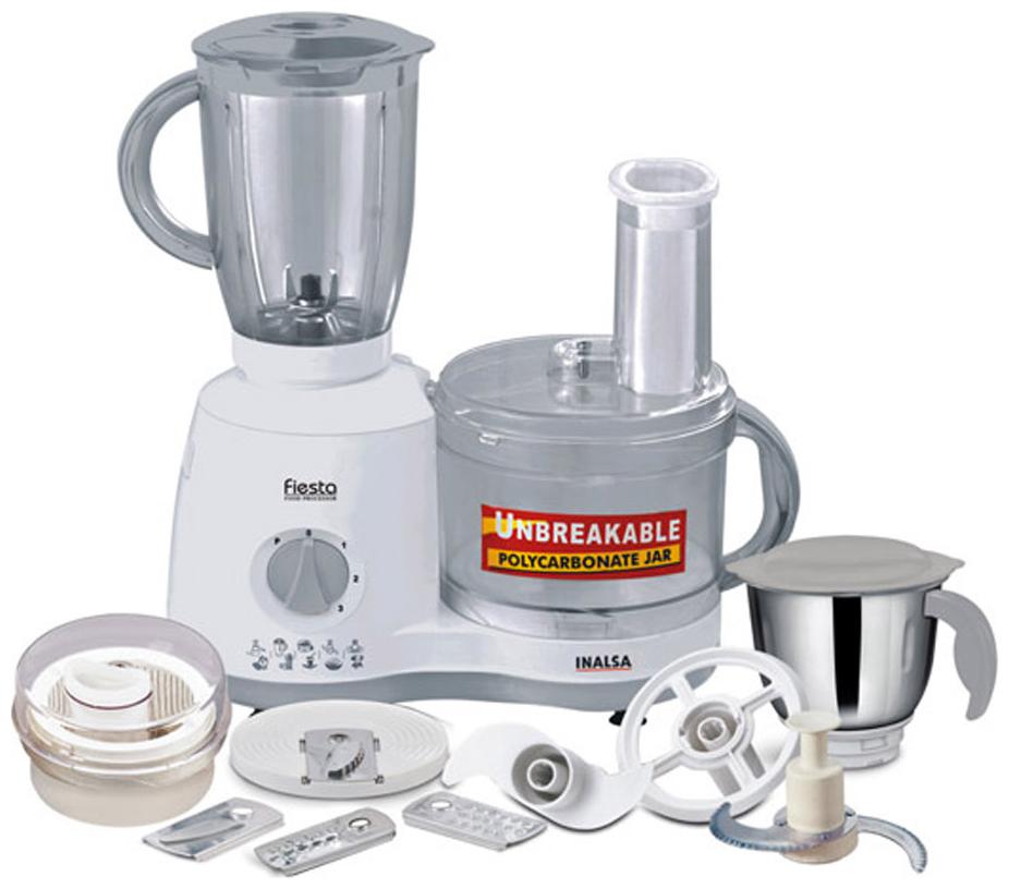 

Inalsa Fiesta 650 w Food Processor ( White )