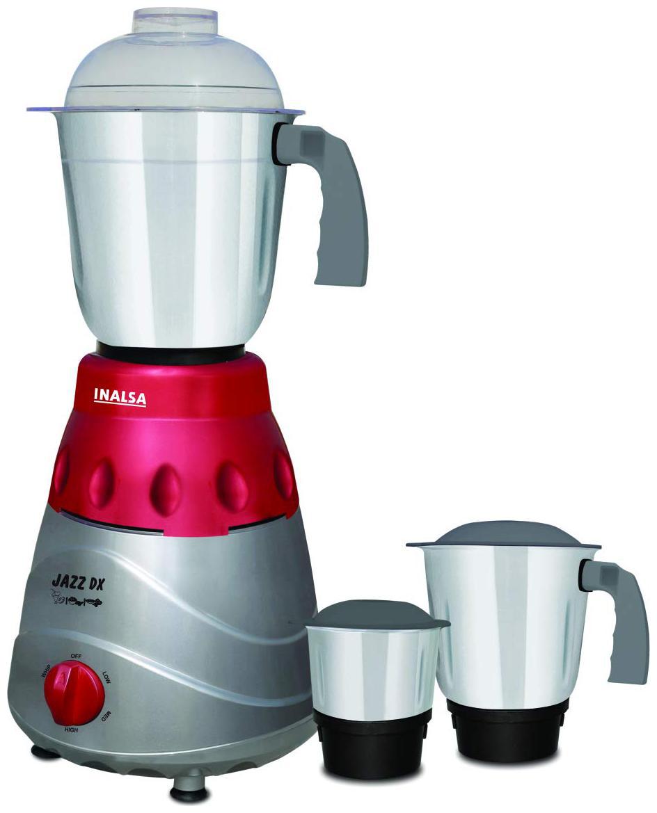 

Inalsa JAZZ DX 780 W Mixer Grinder ( Grey Maroon 3 Jars )