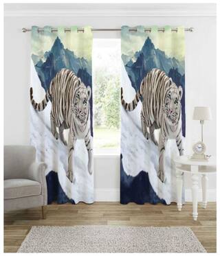 Buy Indian Craft 3d Printed Design Window Curtains For Living And