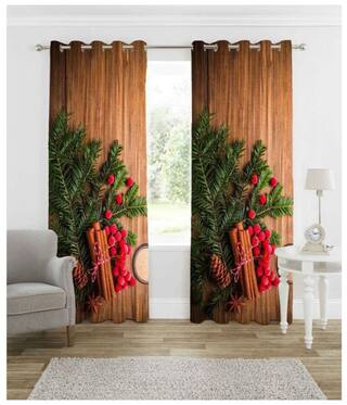 Buy Indian Craft 3d Printed Design Window Curtains For Living And