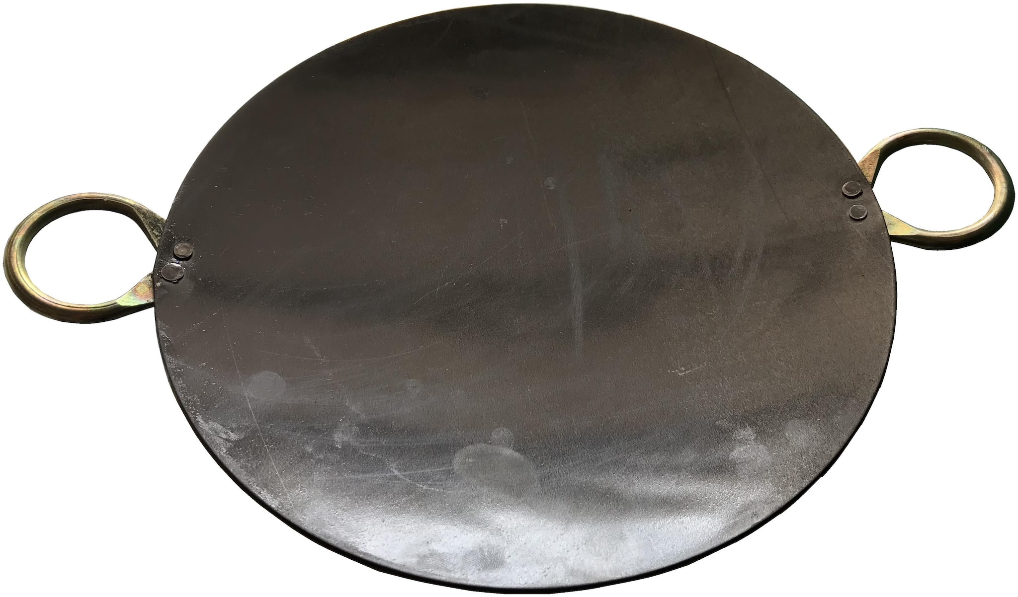 

Indian Iron Tawa with 2 Handle (10 inch Tawa)