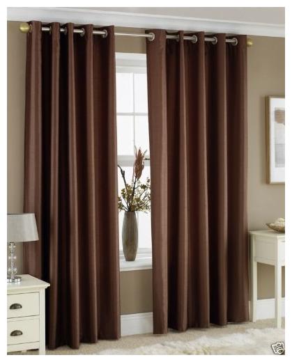 

Indian Online Mall Polyester Long Door Blackout Brown Regular Curtain ( Eyelet Closure Plain )