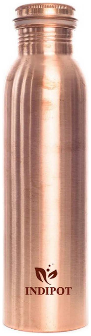 

INDIPOT Copper Brown Water Bottle ( 1000 ml Set of 1 )