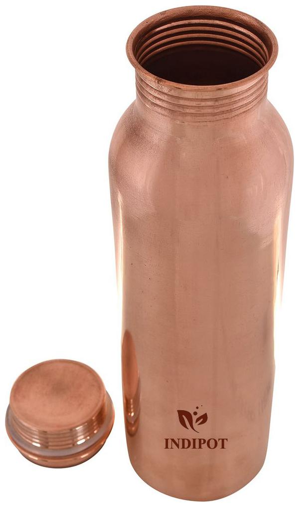

INDIPOT Copper Brown Water Bottle ( 1000 ml Set of 1 )