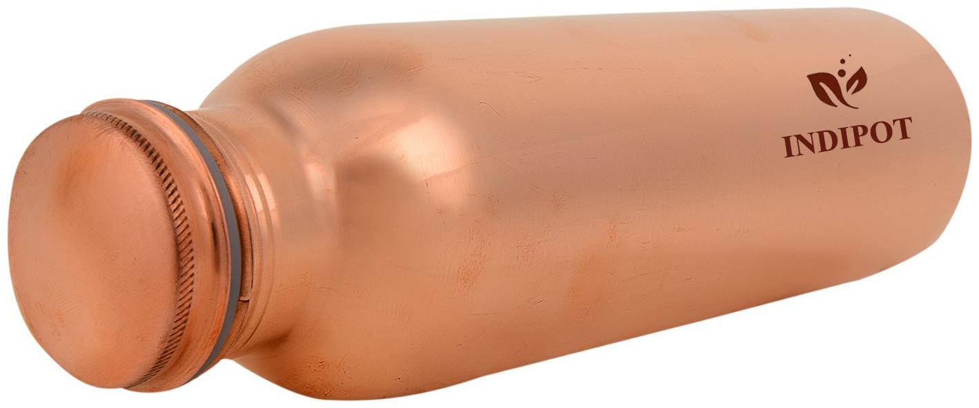 

INDIPOT Copper Brown Water Bottle ( 1000 ml Set of 1 )