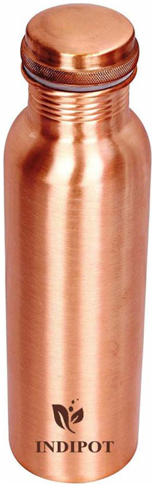 

INDIPOT Copper Brown Water Bottle ( 1000 ml Set of 1 )