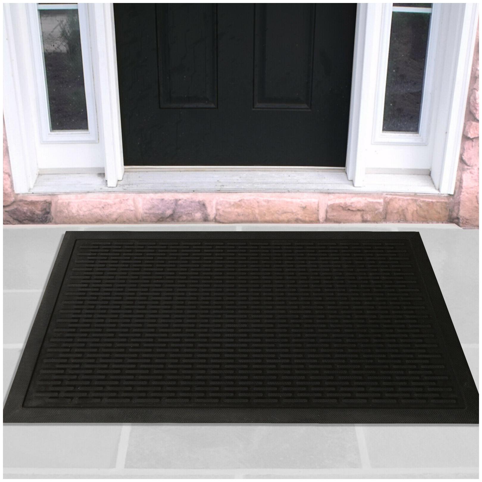 

Indoor Outdoor Rubber Entrance Shoe Scraper Doormat Floor Mat Rug Non Slip
