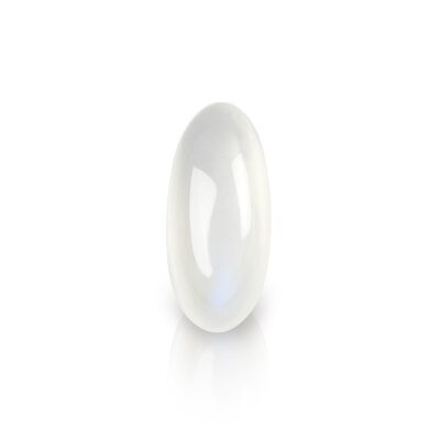 

Indoselection Natural White Marble Shaligram Shivling Shiva Ling Stone