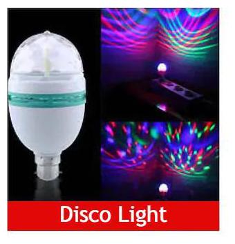 

Diwali Disco Bulb 360 deg Rotating LED Crystal LED Light for Diwali Decoration Set of 1