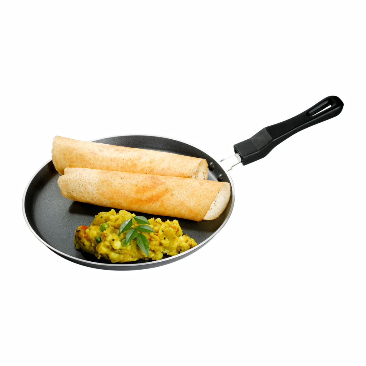 

Usha Shriram Induction Base Non Stick Dosa Tawa 28CM (Induction Gas compatible) 4mm