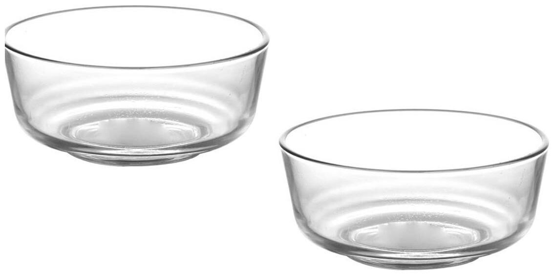 

IndusBay Toughened Glass Mixing High Borosilicate Glass Serving Bowl - (1 2 Litres Each)