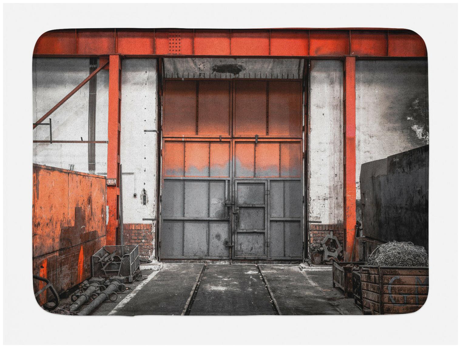 

Industrial Bath Mat Old Gate Entrance Non-Slip Plush Mat 29 5 X 17 5 Inches