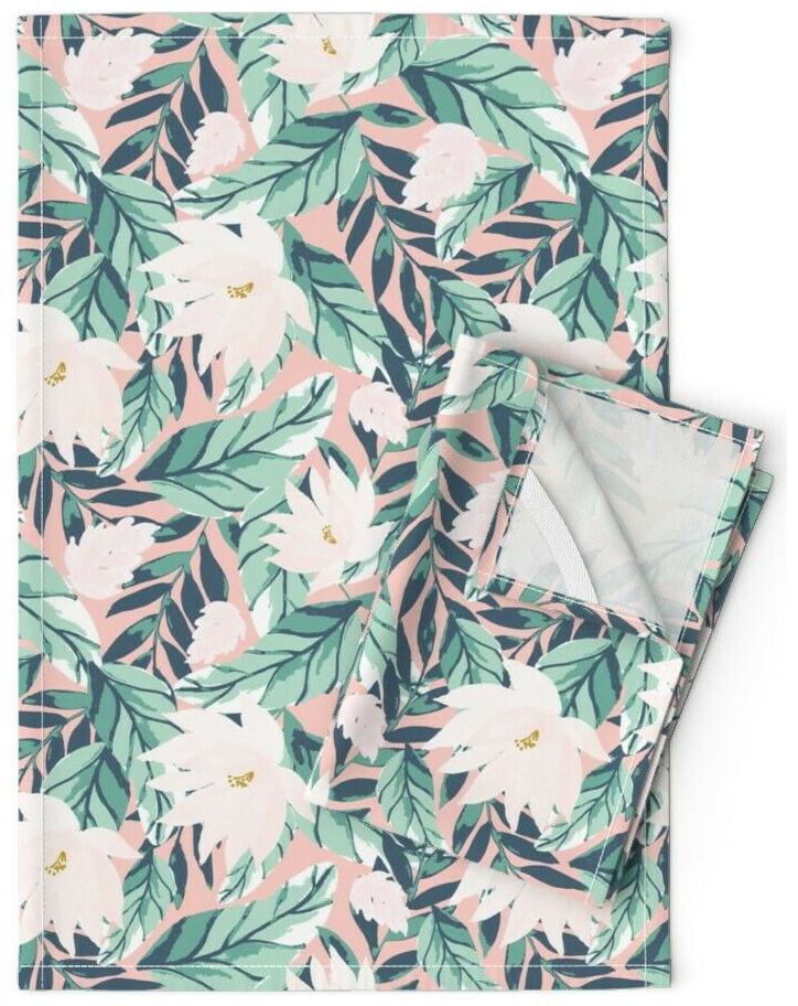 

Indy Bloom Jumbo Comforter Linen Cotton Tea Towels by Roostery Set of 2