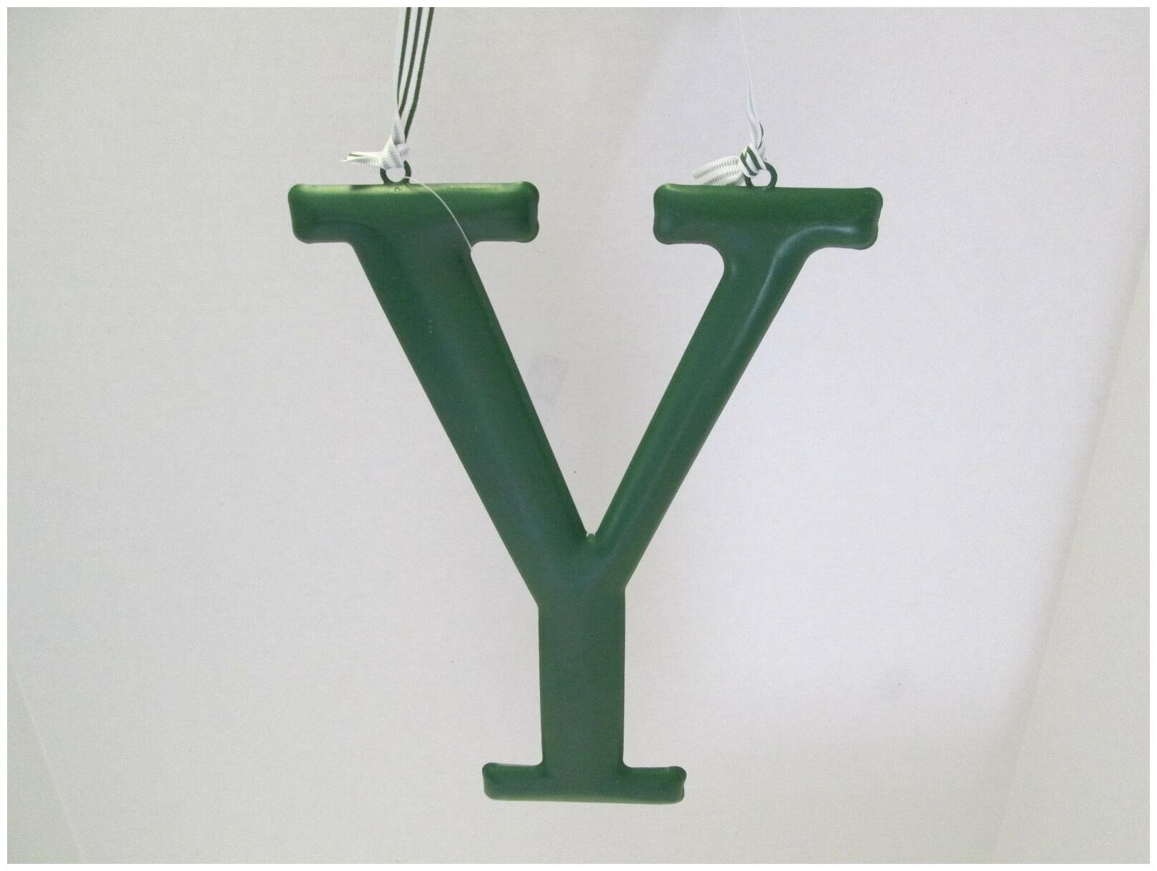 

Initial Wall Hanger Letter Y by Mud Pie Pink or Green NEW