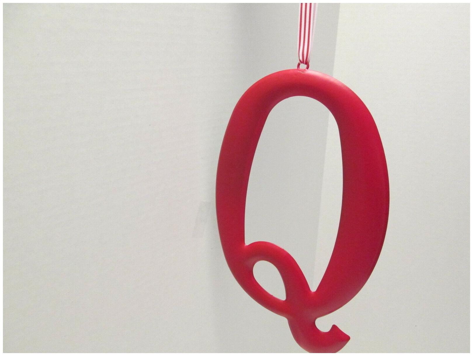 

Initial Wall Hanger Letter Q by Mud Pie Purple or Red NEW