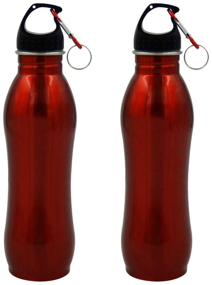 

Inspiring Tech Stainless Steel Red Water Bottle ( 750 ml Set of 2 )