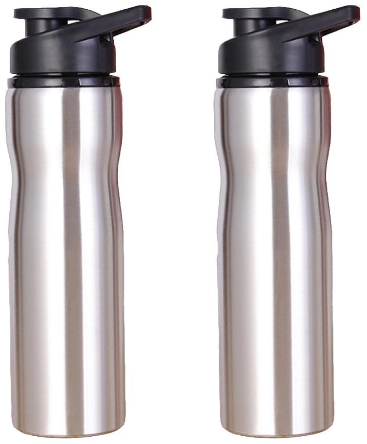 

Inspiring Tech Stainless Steel Silver Water Bottle ( 800 ml Set of 2 )