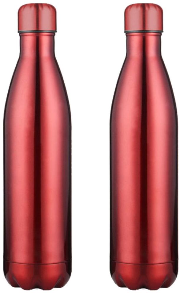 

Inspiring Tech Stainless Steel Red Water Bottle ( 750 ml Set of 2 )