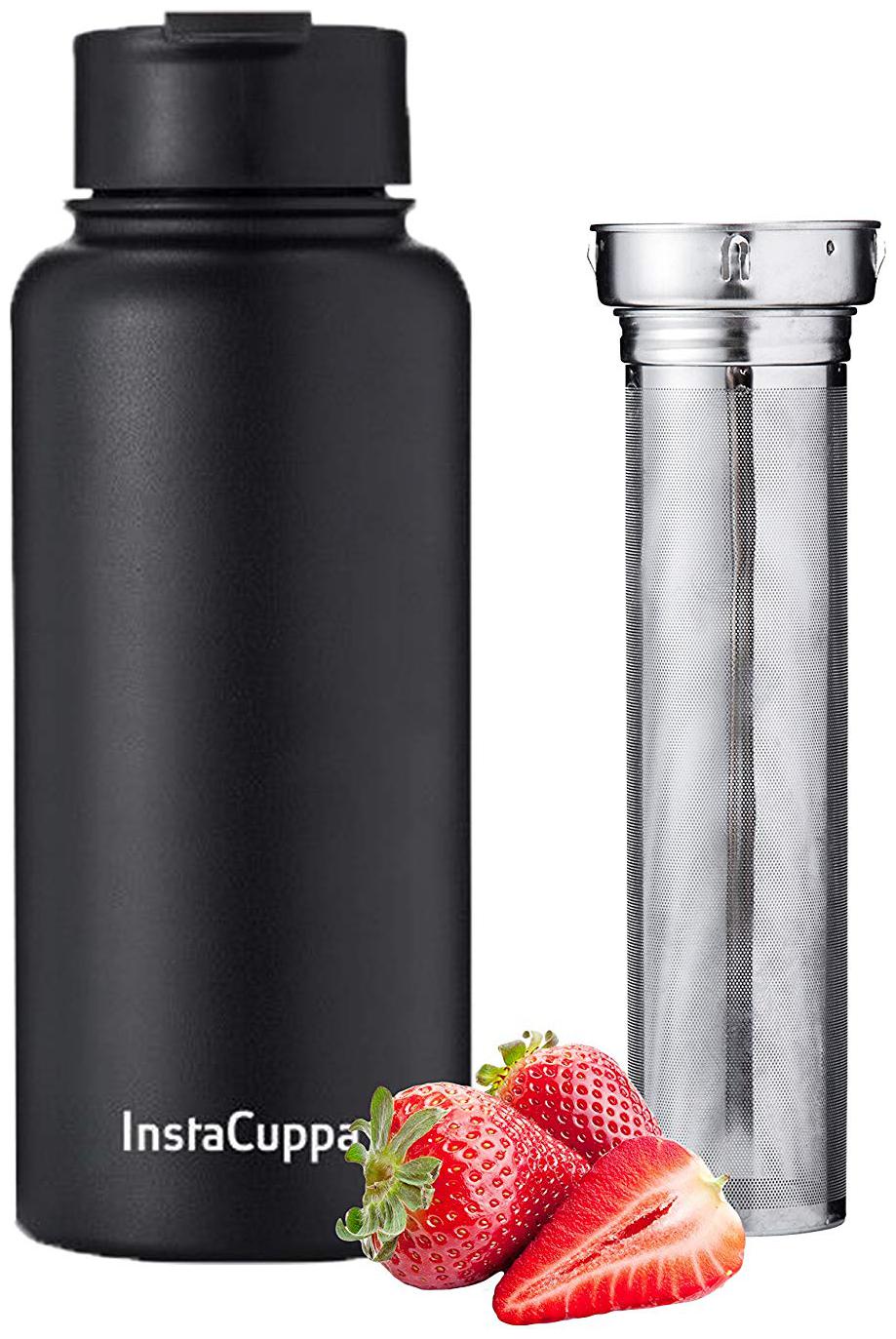 

InstaCuppa Black Thermosteel bottles ( 1000 ml Set of 1 )