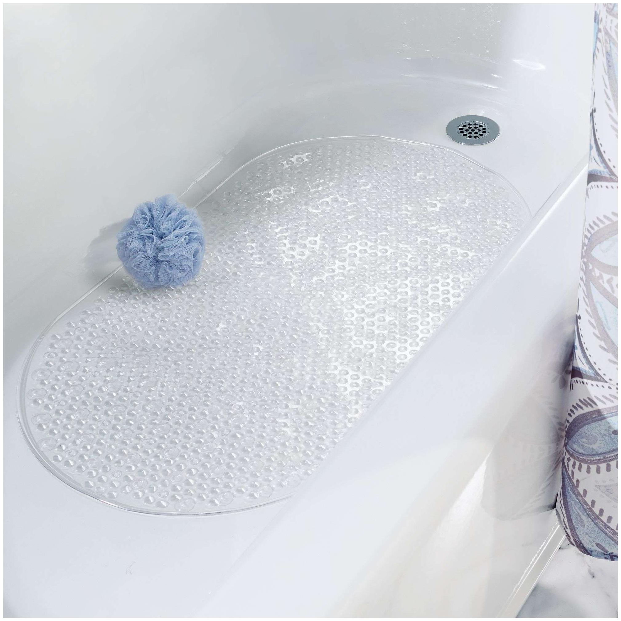 

InterDesign Circlz Non-Slip Suciton Bath Mat for Shower Bathtub - Clear