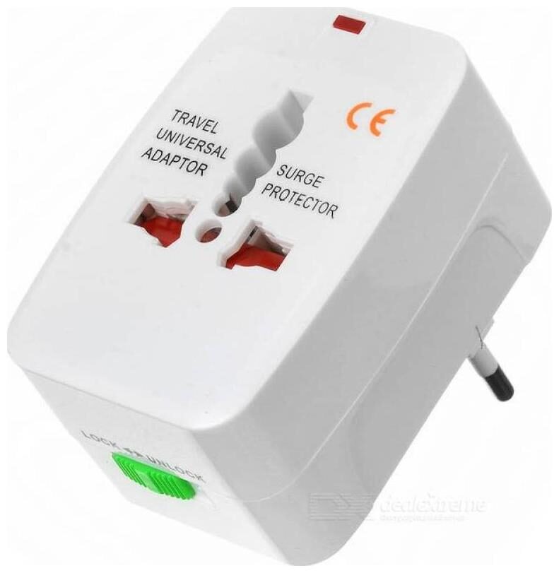 International Adapter Worldwide Adaptor White by Shubham Ads