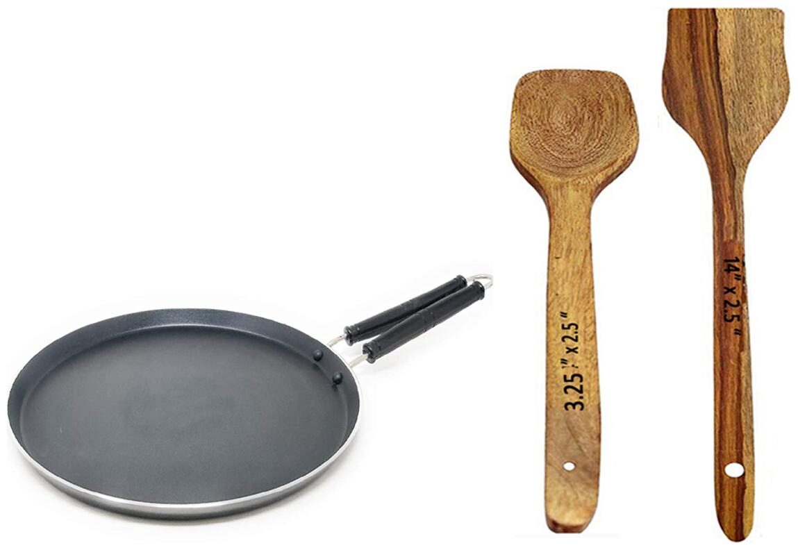 

Iron-DOSA TAWA W5 9 With Wooden Spatula