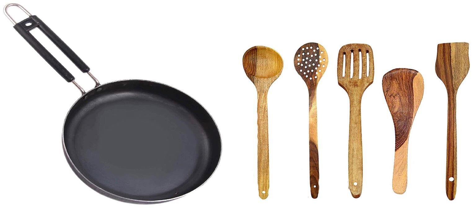 

Iron-FRYPAN W-1 9 2 4 6 With Wooden Spatula