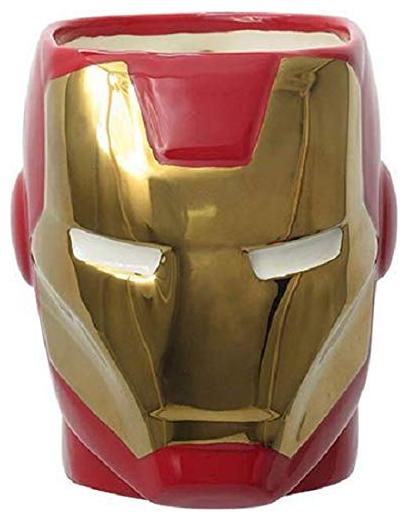 

Iron Man face 3D Coffee Mug Superhero Mug Tea Cups Birthday Gifts for Kids Children Brother Son Quirky Gift for Boys Friends Men Coworker Boss 400ML
