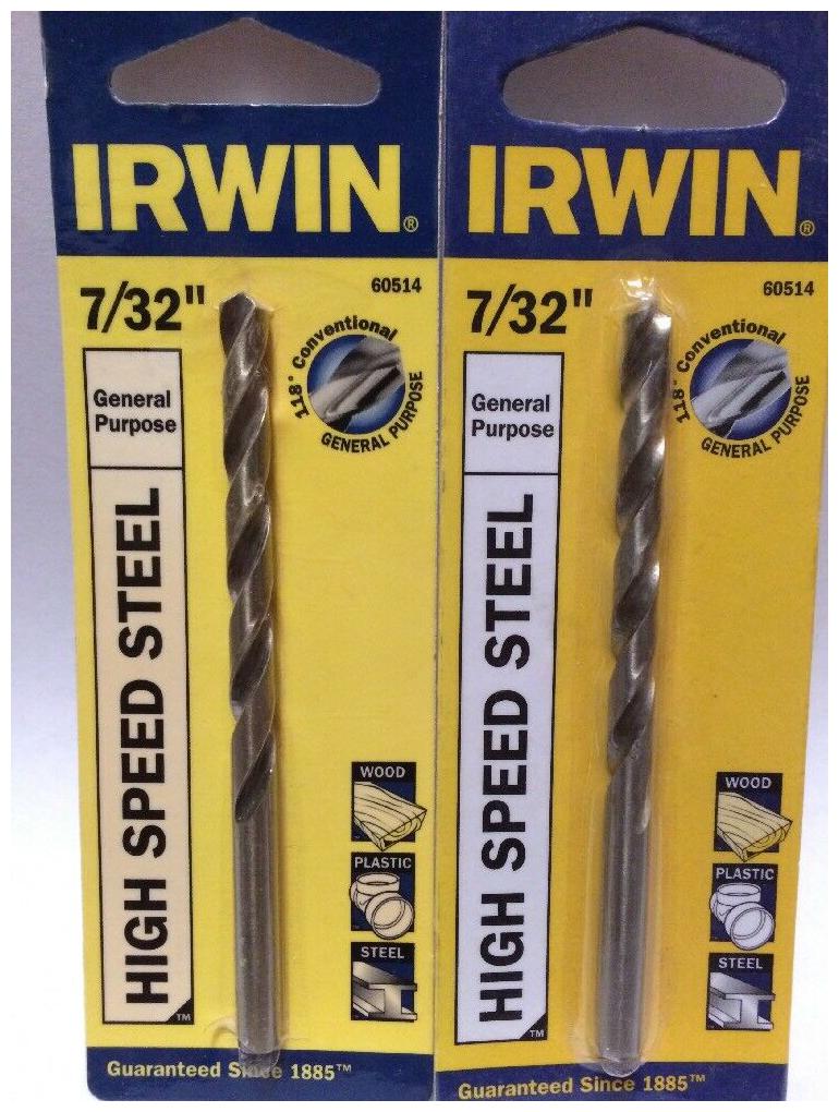 

Irwin Tools 60514 7 32-Inch High Speed Steel General Purpose Pack of 2