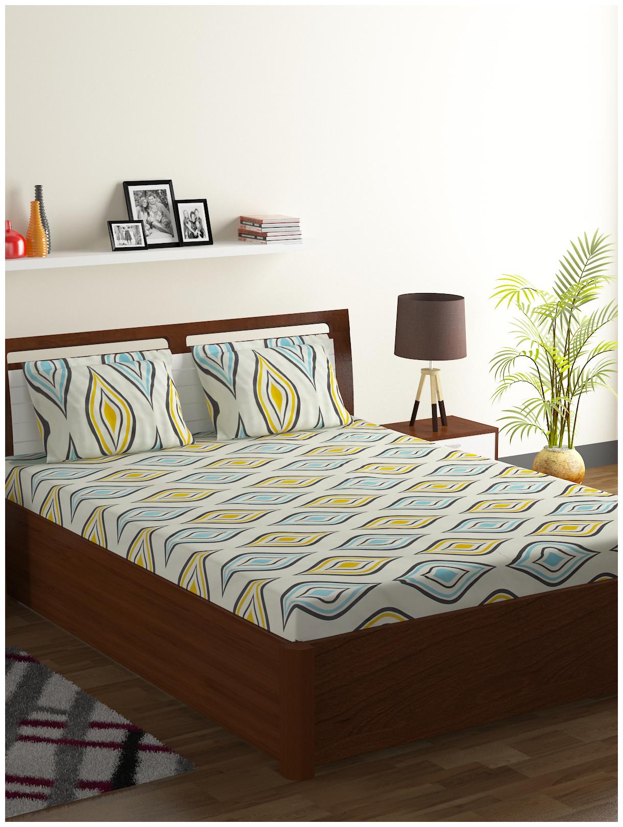 

Ispace Microfiber Double 3D Printed Bedsheet
