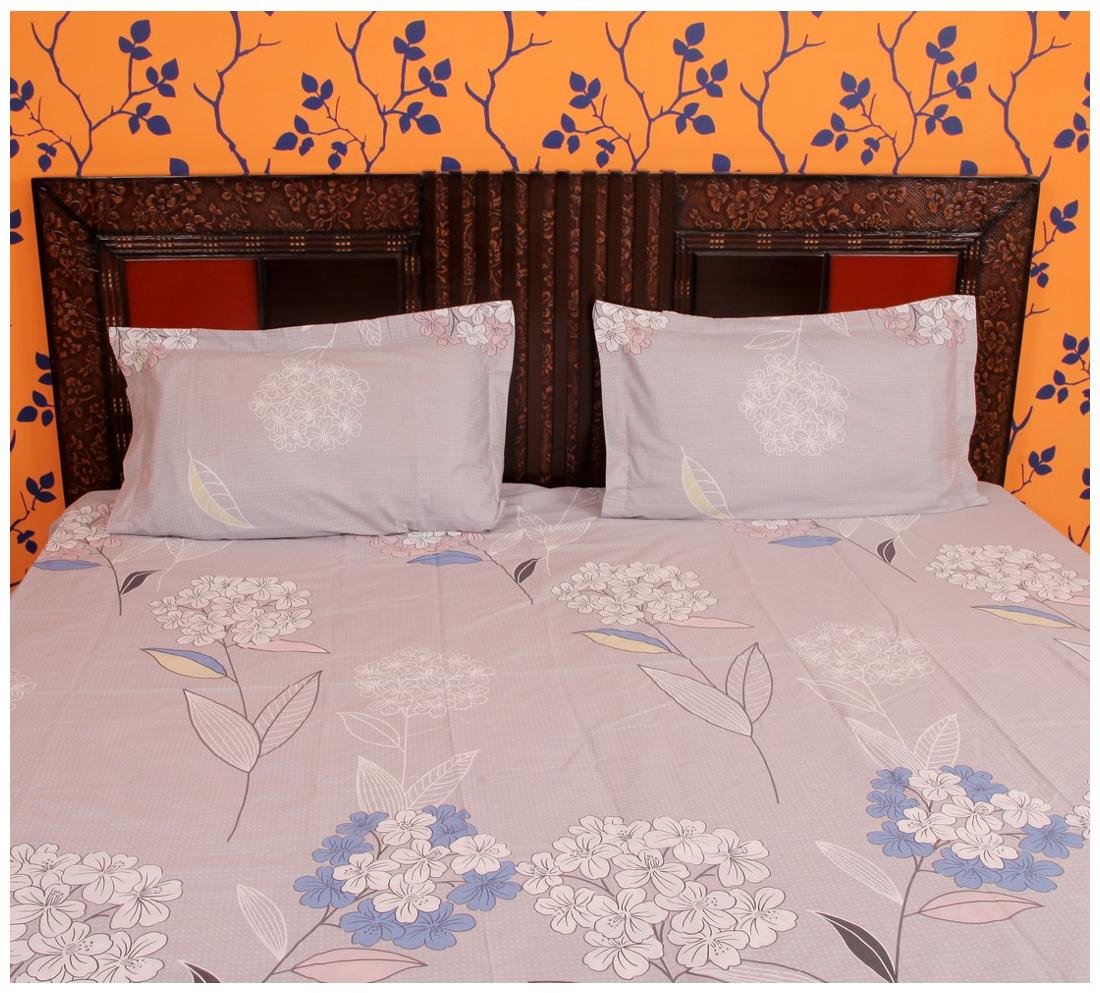 

ITACA Cotton Printed Double Size Bedsheet ( 1 Bedsheet With 2 Pillow Covers Multi )