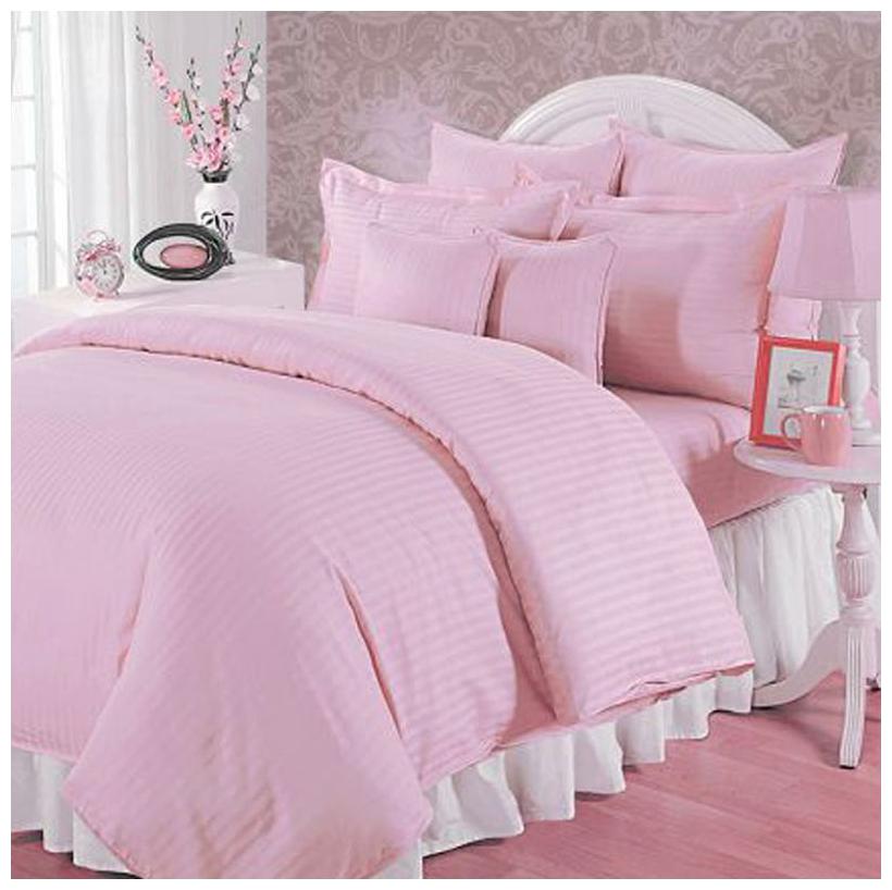 

iTrendIndia Satin Striped Double Size Bedsheet ( 1 Bedsheet With 2 Pillow Covers Pink )