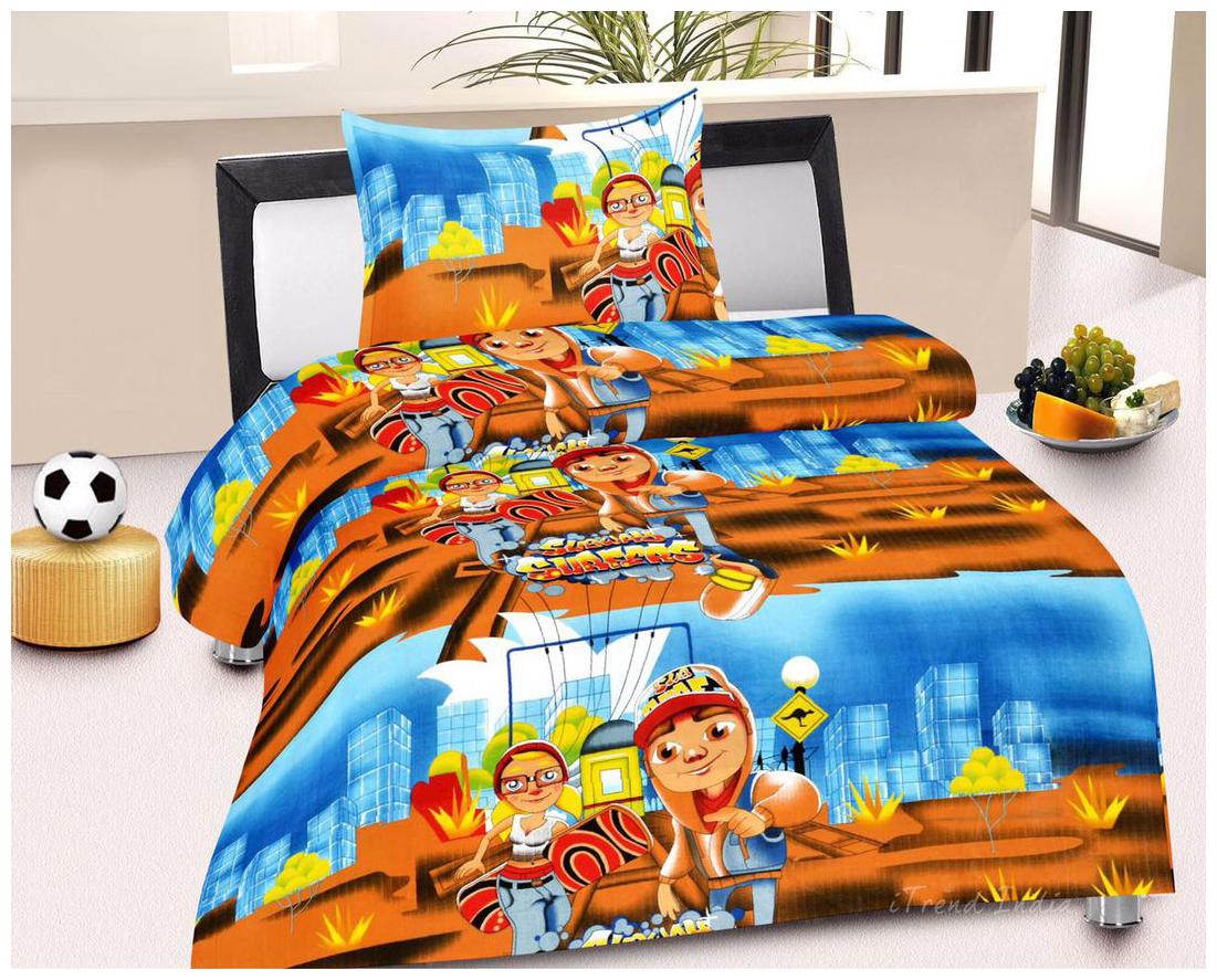 

iTrendIndia Cotton Printed Single Size Bedsheet ( 1 Bedsheet With 1 Pillow Covers Multi )