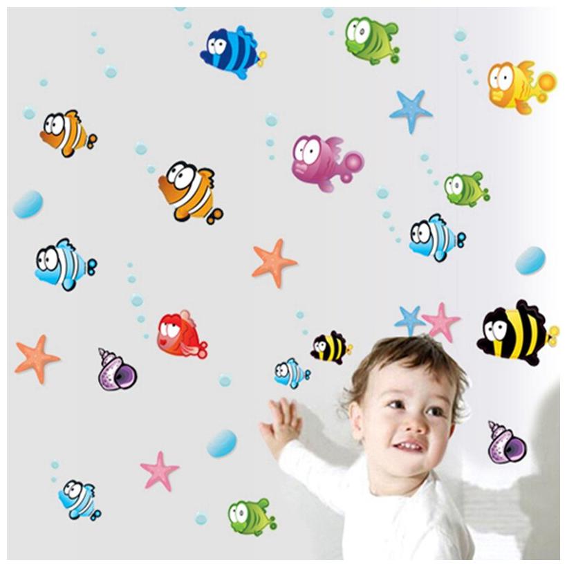 

Jaamso Royals Fishes in the Sea - Bathroom Wall Sticker