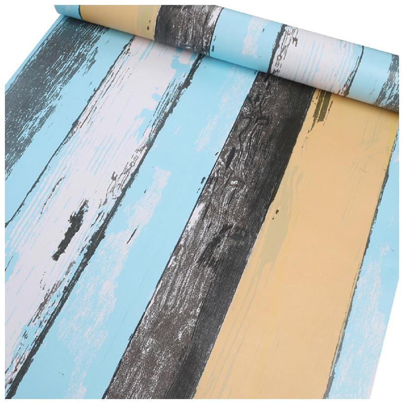 

Jaamso Royals Wood Contact Paper White Wallpaper Wood Peel and Stick Wallpaper Removable Vintage Decorative Wall Covering ( 100 45 CM)