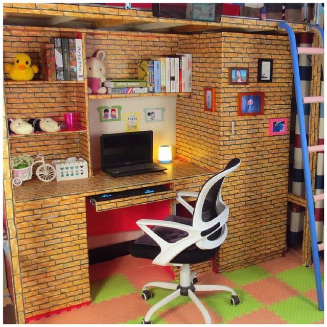 JAAMSO ROYALS Nature Brown brick wallpaper self-adhesive, peel & stick ( 45 CM x 400 CM ) Pack of 1