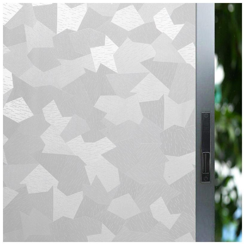 

Jaamso Royals Transparent Self-Adhesive Frosted Privacy Film Matte Stripes Glass Sticker Door Window (200 x 45 cm)