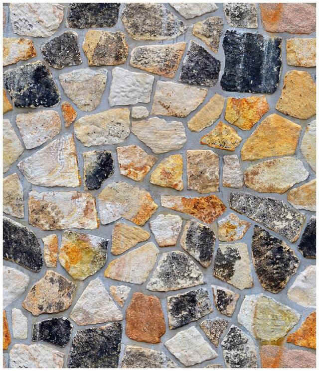JAAMSO ROYALS Nature Multicolor stone wallpaper self-adhesive, peel & stick ( 45 CM x 400 CM ) Pack of 1