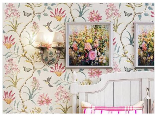 

JAAMSO ROYALS Designer Flower and Leaves wallpaper self-adhesive peel stick ( 45 x 500 CM ) Pack of 1