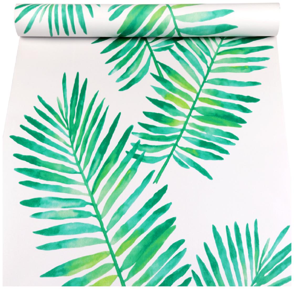 

JAAMSO ROYALS Green Leaves wallpaper self-adhesive peel stick ( 45 x 100 CM ) Pack of 1