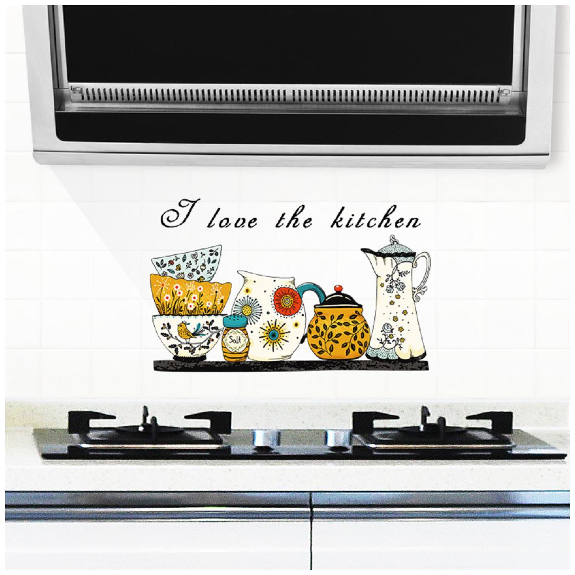 

Jaamso Royals Kitchen Transparent Oil Proof Sticker High Temperature Cooktop Tile Wall Sticker (30 x 90 cm)