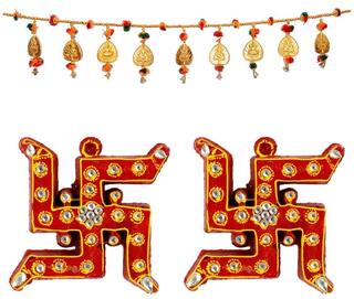 Jaipuri Shop Handicrafted Traditional Rajasthani Jaipuri Cotton Door Toran Bandarwal Hanging